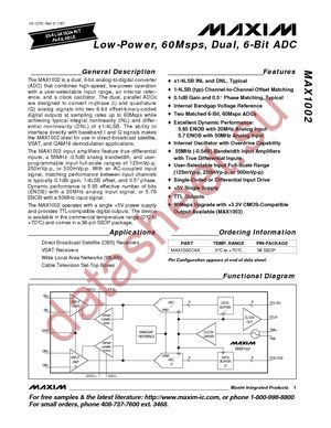 MAX1002CAX+T datasheet  